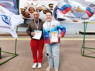 Наталья Костина и Сергей Резанов проплыли три километра в двух реках