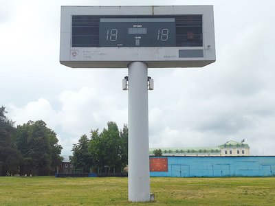 На стадионе «Металлург» установили новое электронное табло