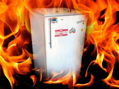 Причина пожара в холодильнике