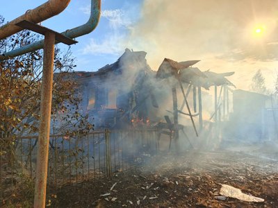С начала октября в округе зарегистрировано три пожара