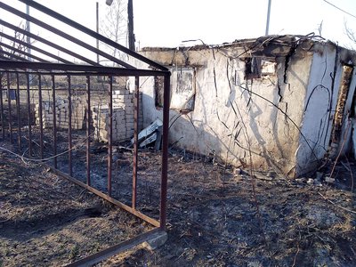 Два садовых домика сгорели в Борковке