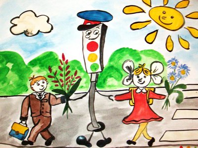 Нижневерейская средняя школа проводит конкурс рисунков «Дети. Дорога. Безопасность»
