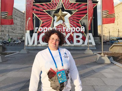 Выксунка Евгения Каменская приняла участие в Параде Победы в Москве