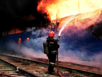 11 ноября загорелся склад в промикрорайоне №4 Выксы