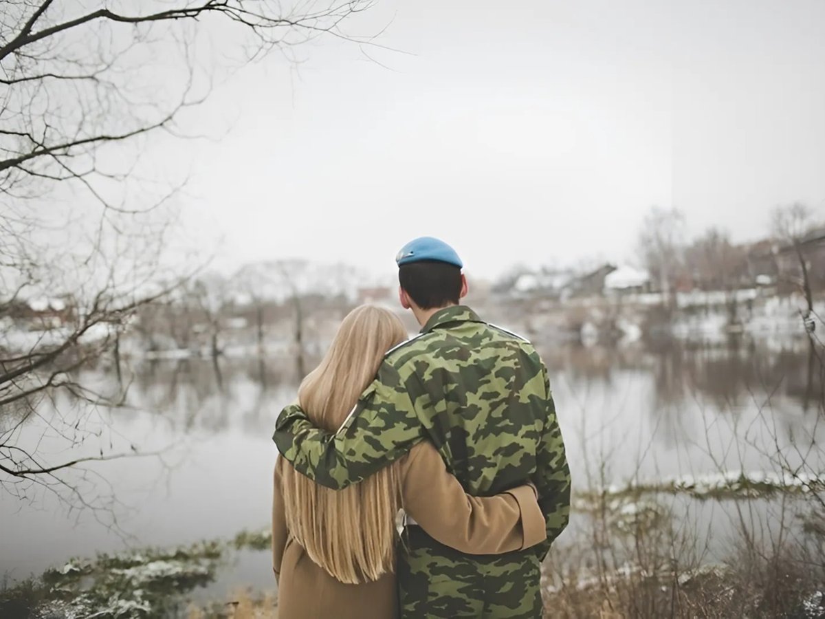 Жена военного картинки