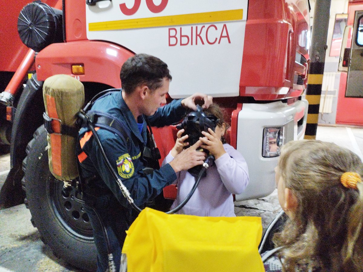 Экскурсия в пожарную часть-56 детей из Тамболесского ДТ