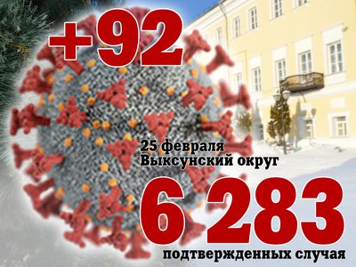 В Выксе +92, в Нижегородской области +2 612, в России +123 460