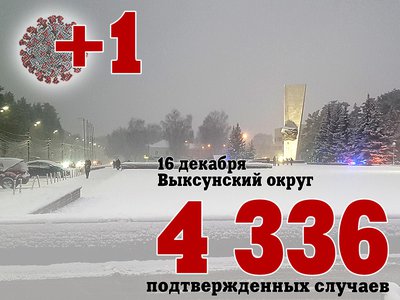 В Выксе +1, в Нижегородской области +638, в России +28 486