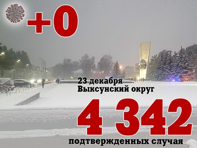 В Выксе +0, в Нижегородской области +414, в России +25 667