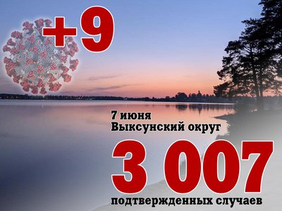 За три дня в Выксе +9, в Нижегородской области +482, в России +27 737