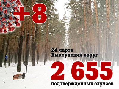 В Выксе +8, в Нижегородской области +328