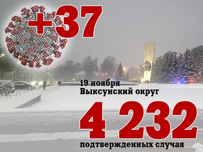 В Выксе +37, в Нижегородской области +784, в России +37 156