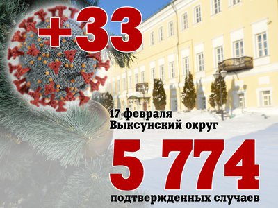 В Выксе +33, в Нижегородской области +4 251, в России +180 622