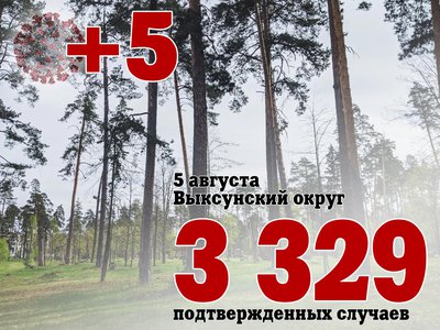 В Выксе +5, в Нижегородской области +552, в России +23 120