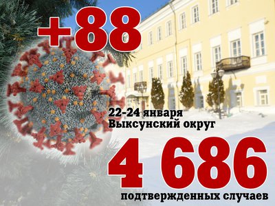 За три дня в Выксе +88, за сутки в Нижегородской области +714, в России +65 109
