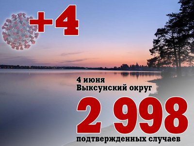 В Выксе +4, в Нижегородской области +159, в России +8 947