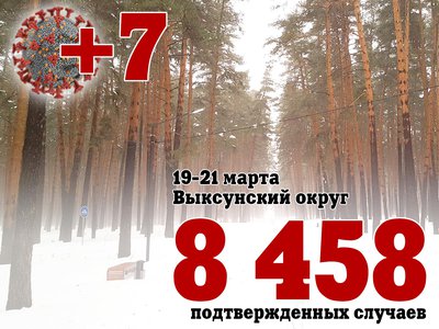 За три дня в Выксе +7, за день в Нижегородской области +893, в России +28 709