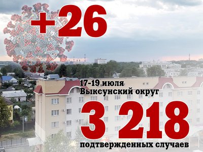 За три дня в Выксе +26, в Нижегородской области +1 599, за сутки в России +24 633
