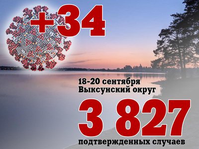 За три дня в Выксе +34, в Нижегородской области +1 394, в России +19 744