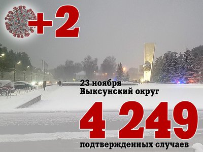 В Выксе +2, в Нижегородской области +759, в России +33 996