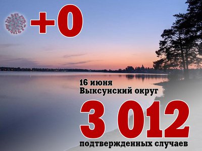 В Выксе +0, в Нижегородской области +191, в России +13 397