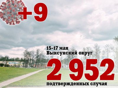 За выходные в Выксе +9, в Нижегородской области +399, в России +26 672