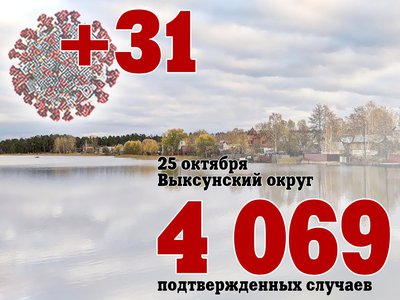 За три дня в Выксе +31, в Нижегородской области +2 302, за день в России +37 930