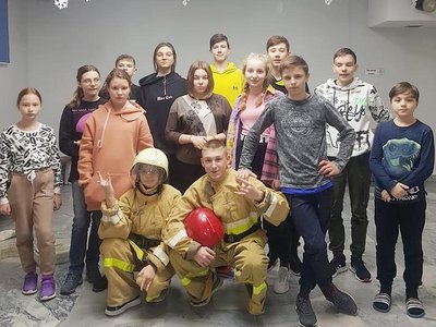 Детей знакомили с профессией пожарного